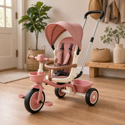3-in-1 Toddler Tricycle lifestyle scene image