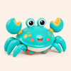 Crawling Crab Baby Toy Bright Cyan Green variant image