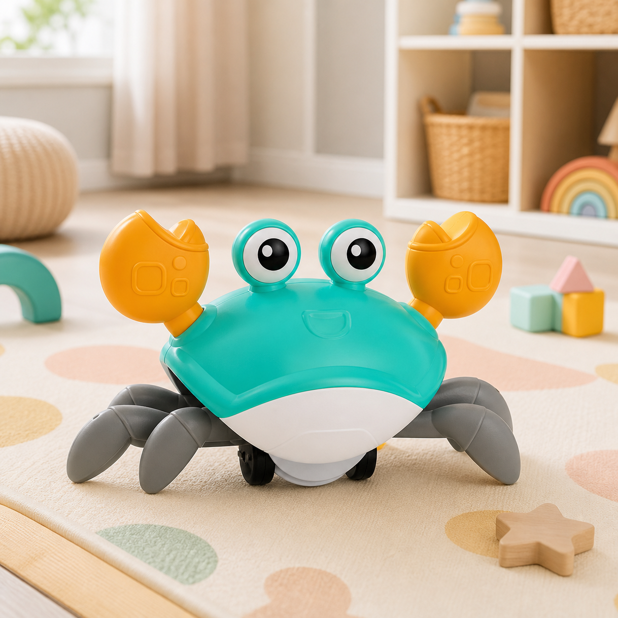 Crawling Crab Baby Toy lifestyle scene image