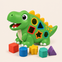 Dino Shape Sorter Toy Green variant image