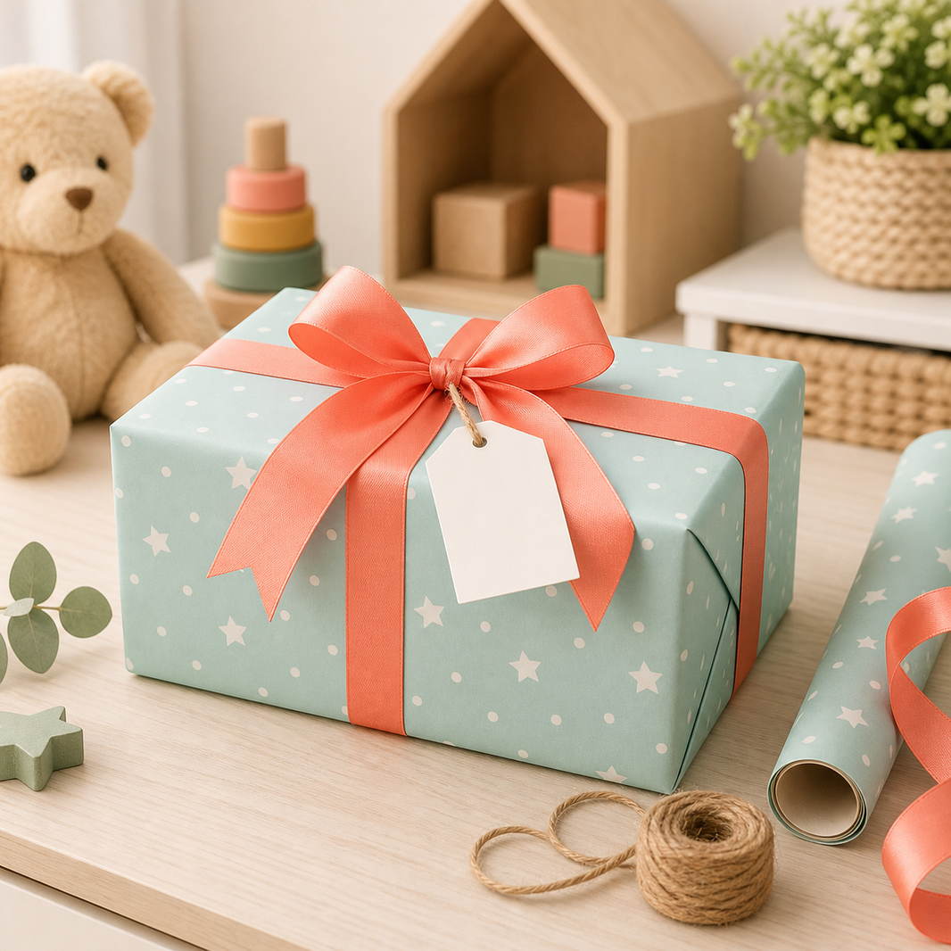 Gift wrapping service lifestyle scene image