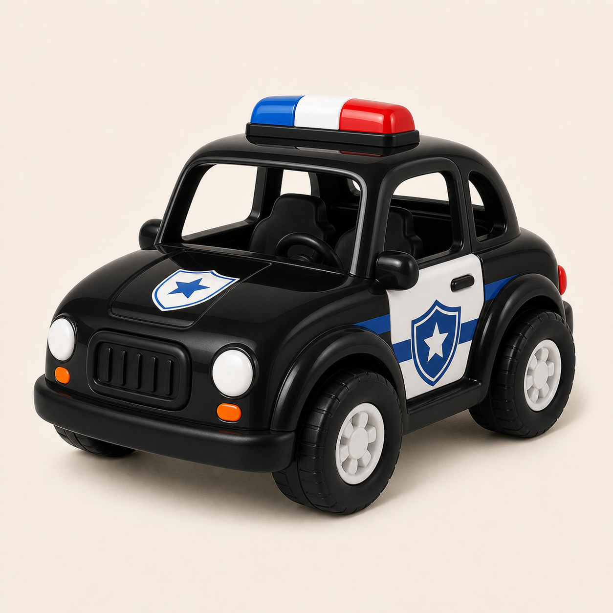 Large Police Car Toy Black variant image