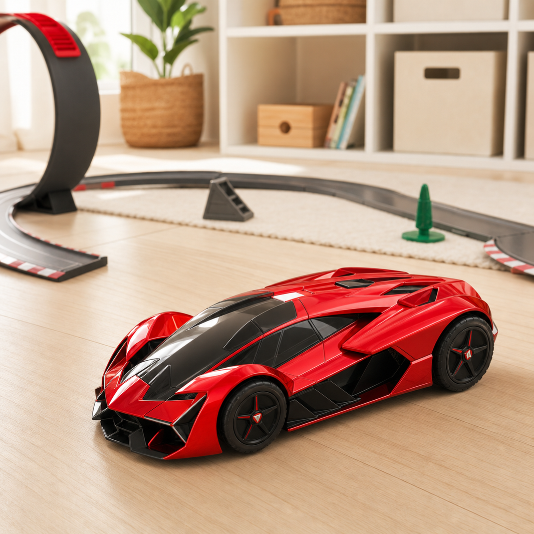 Large Police Car Toy lifestyle scene image