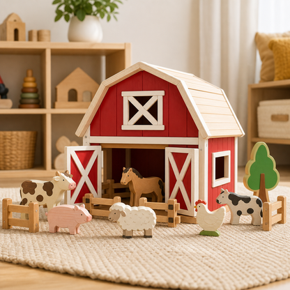 Wooden Barn Toy lifestyle scene image
