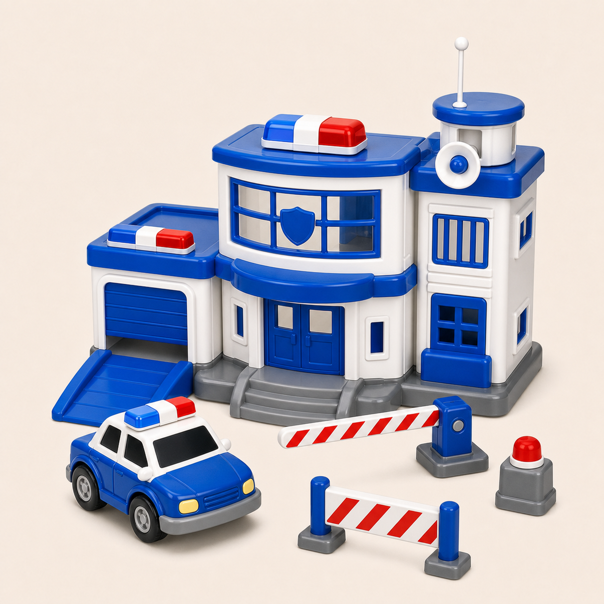 Police Station Playset Toy Blue variant image