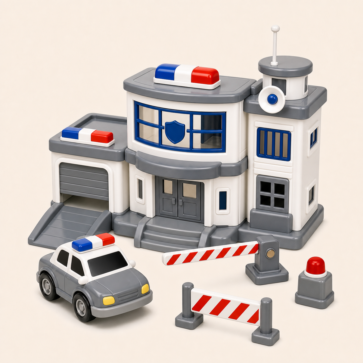 Police Station Playset Toy Gray variant image