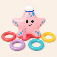 Starfish Ring Toss Bath Toy Pink variant image