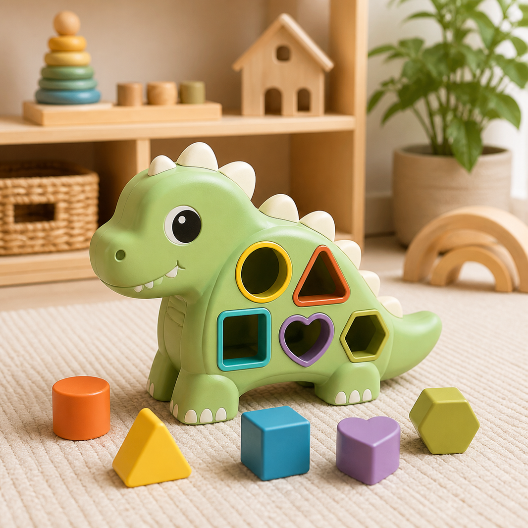 Dino Shape Sorter Toy lifestyle scene image