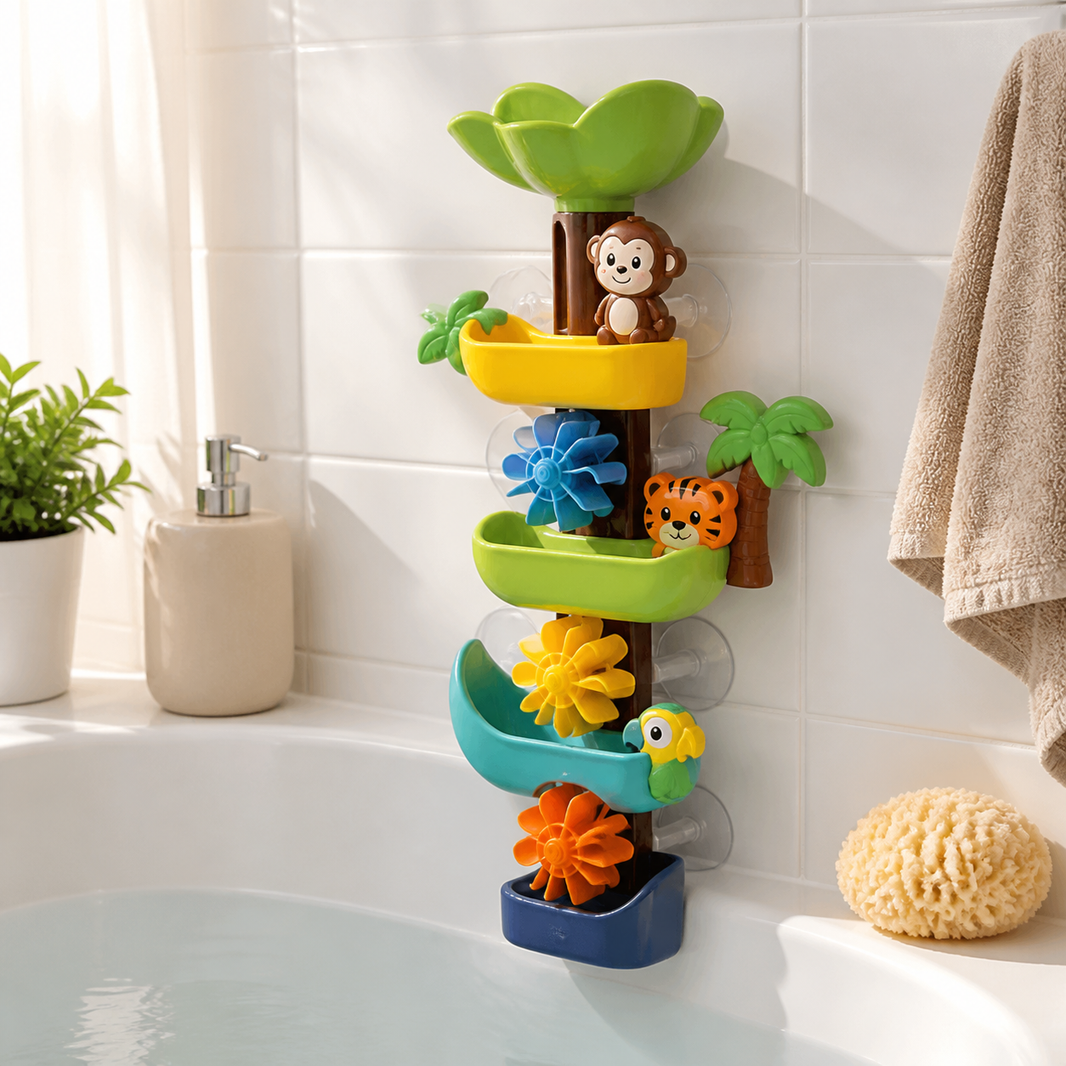 Jungle Waterfall Bath Toy lifestyle scene image
