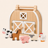 Wooden Barn Toy Natural variant image