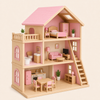 Wooden Dollhouse for Kids Pink variant image
